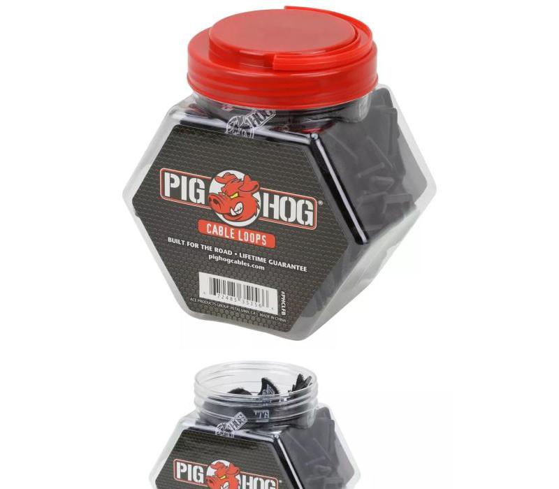 7.5' Hook And Loop Cable Wraps Deluxe 50-Pack Pig Hog