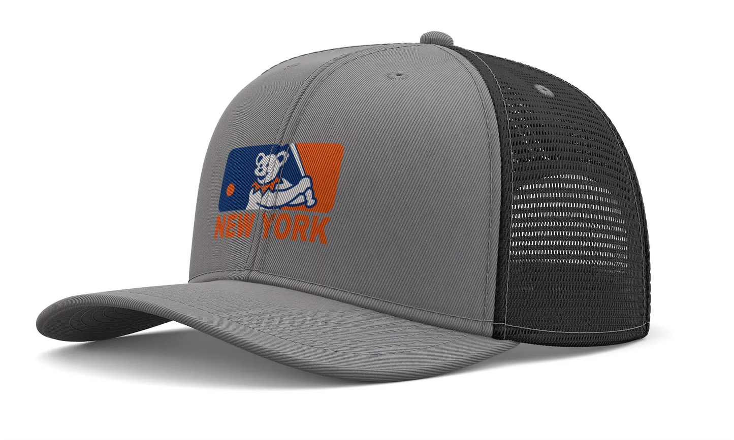 New York Baseball Edition Dancing Bear Logo Trucker Cap The Ballpark Collection Grateful Dead