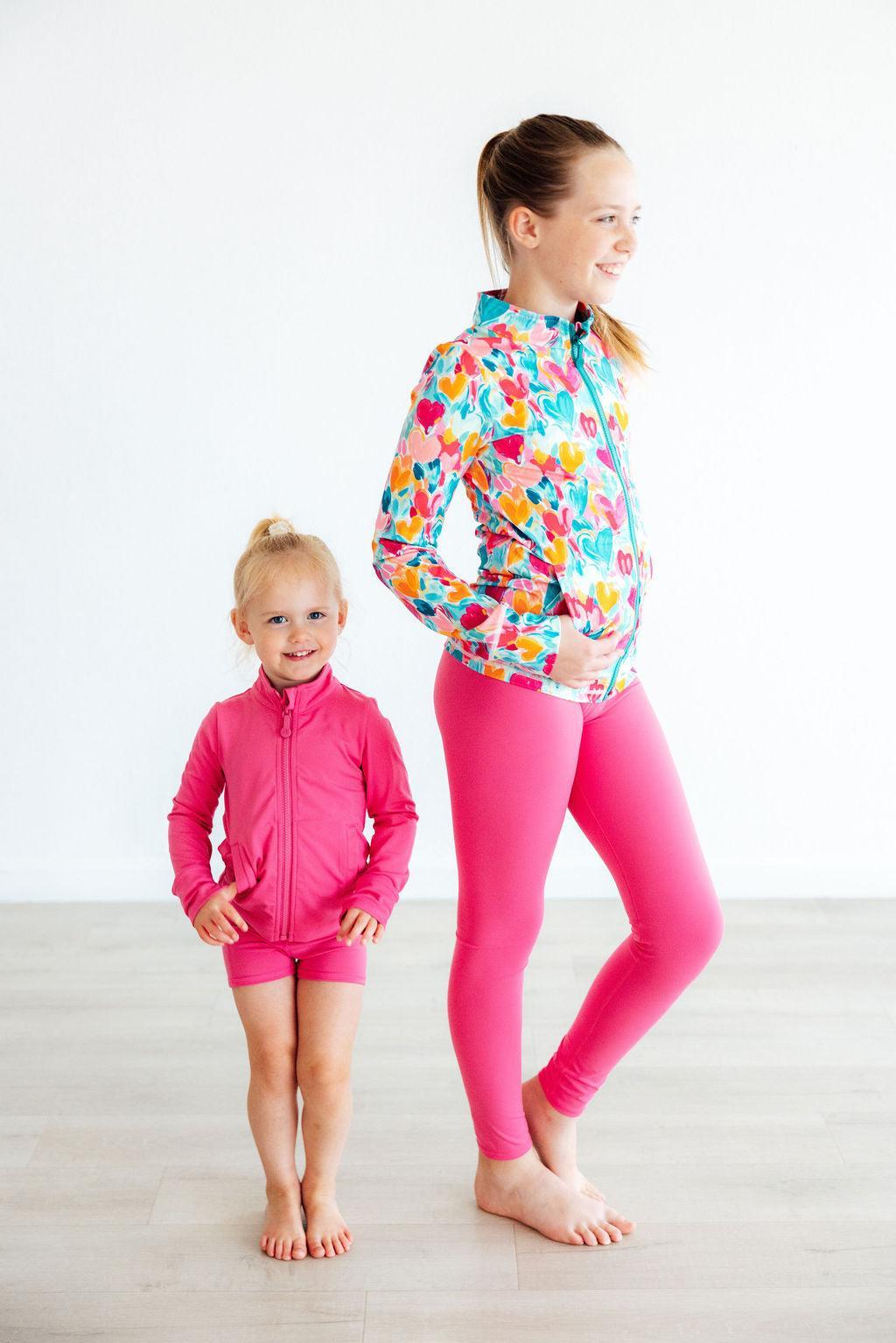 Heart Hustle Ruffle Full-Zip Active Jacket Mila & Rose