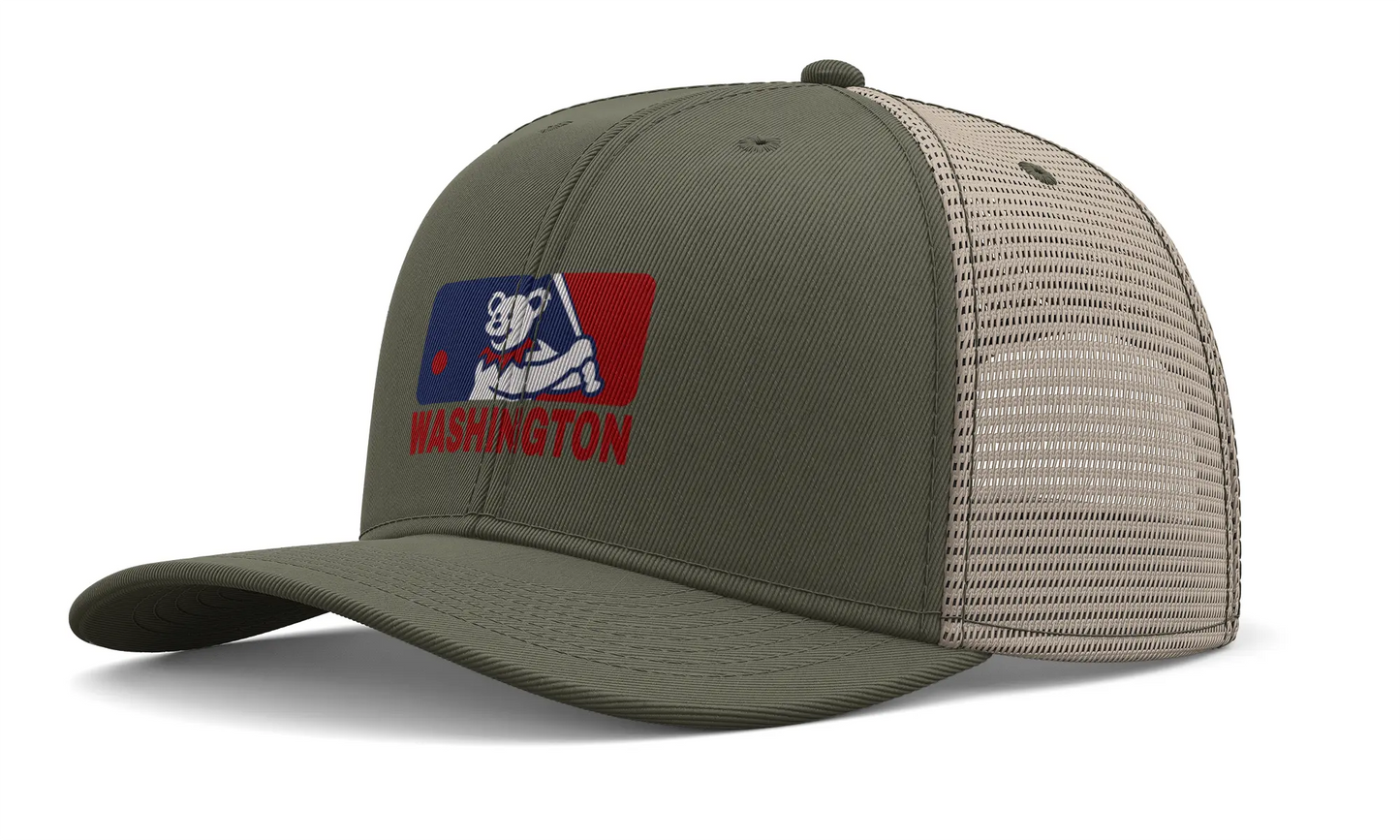 Washington Baseball Edition Dancing Bear Logo Trucker Cap The Ballpark Collection