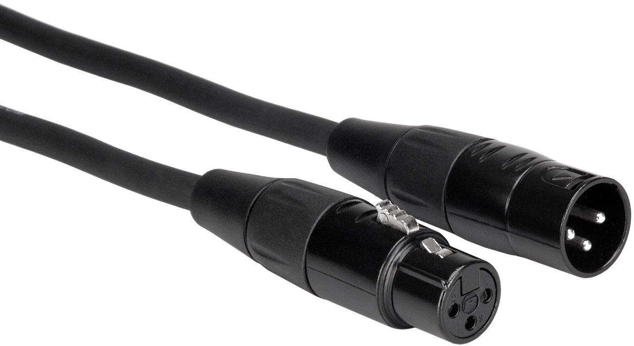 Hosa Pro Microphone Cable Neutrik REAN XLR3F to XLR3M 10 Pack