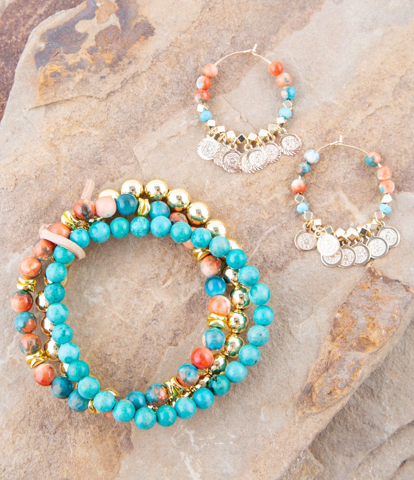 Ocean Jade Bracelet Set