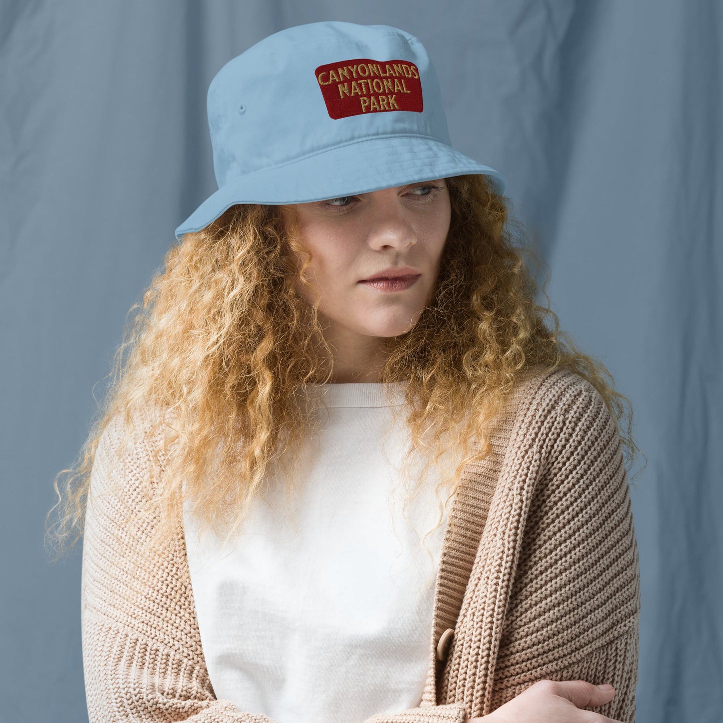 Canyonlands National Park Embroidered Organic Cotton Bucket Hat