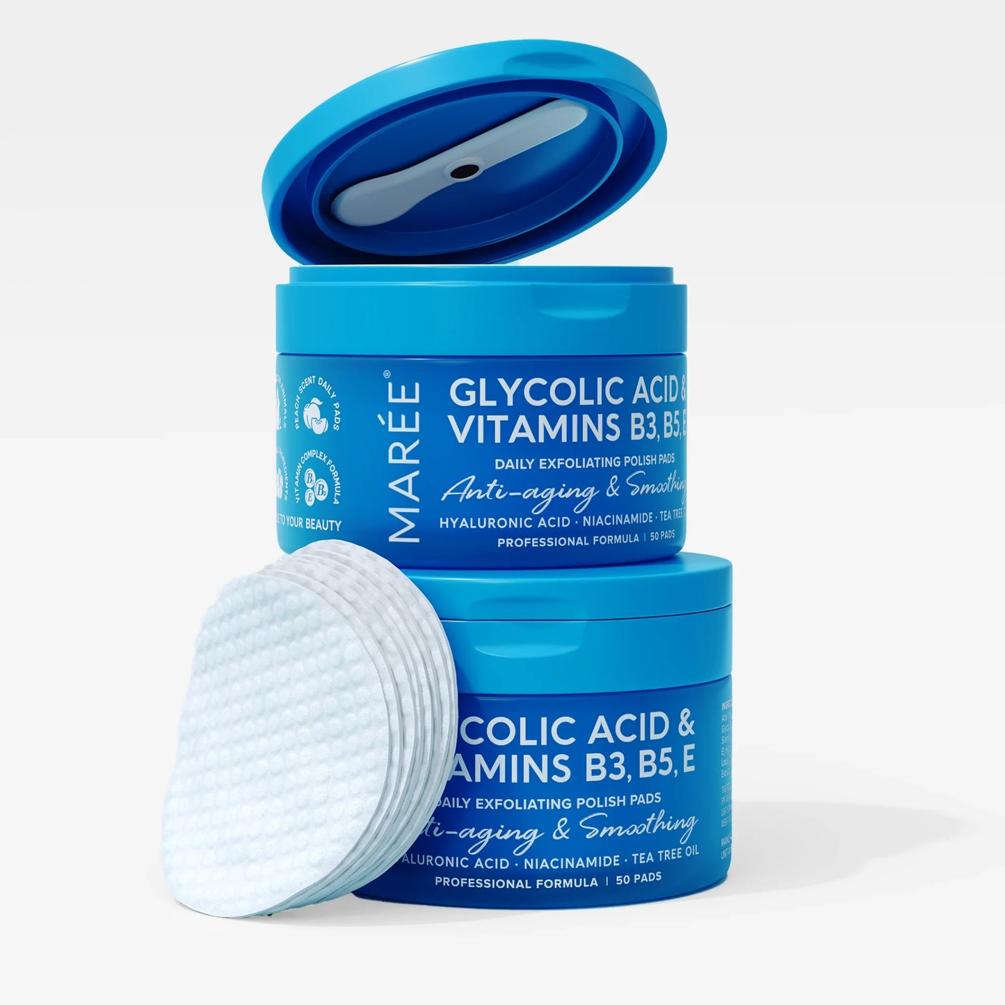 Glycolic Acid Exfoliating Pads Toner Pads MARÉE