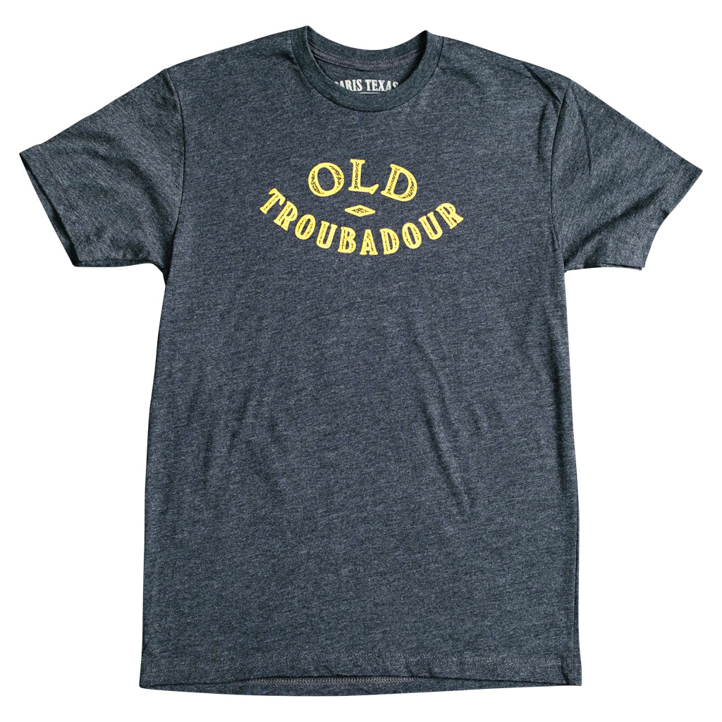 Old Troubadour Charcoal T-Shirt Unisex Paris Texas Apparel Co