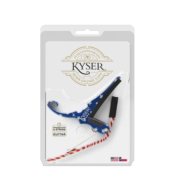 Kyser Quick-Change Stars and Stripes Capo for Acoustic and Electric Guitar
