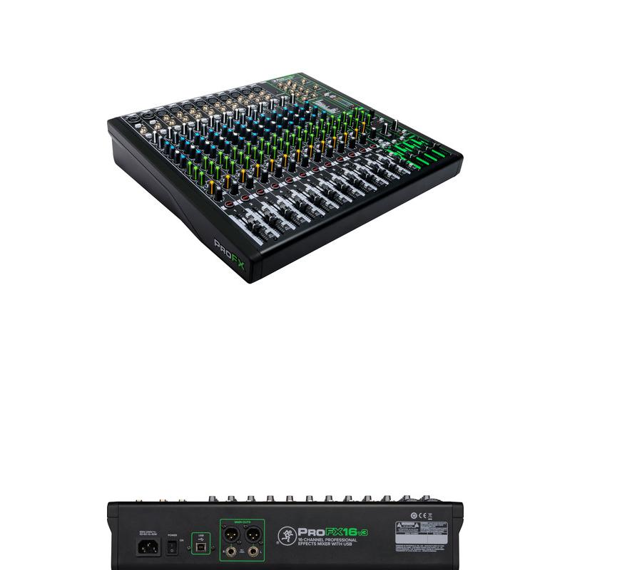Mackie ProFX16v3 16-channel Mixer with USB and Effects-NEW