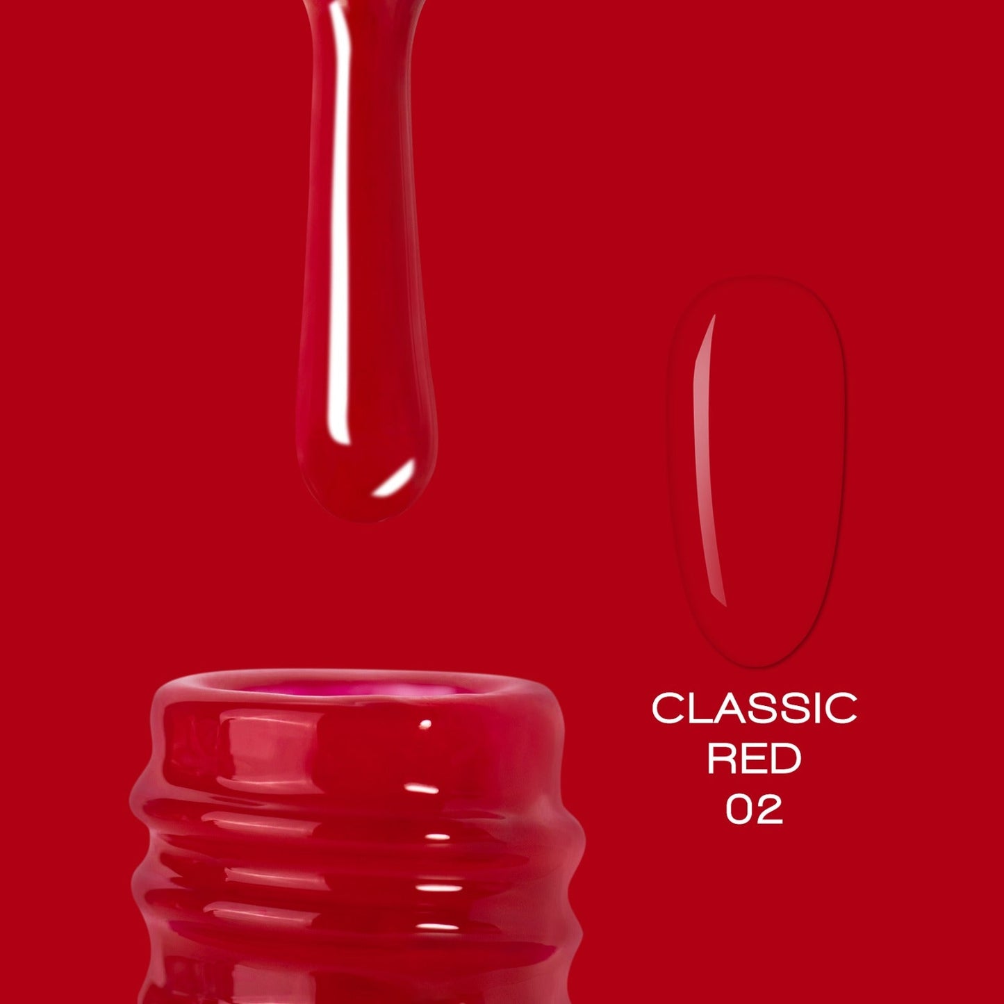 Professional Color Gel Classic RED 02 10ml ELITE EMBRACE