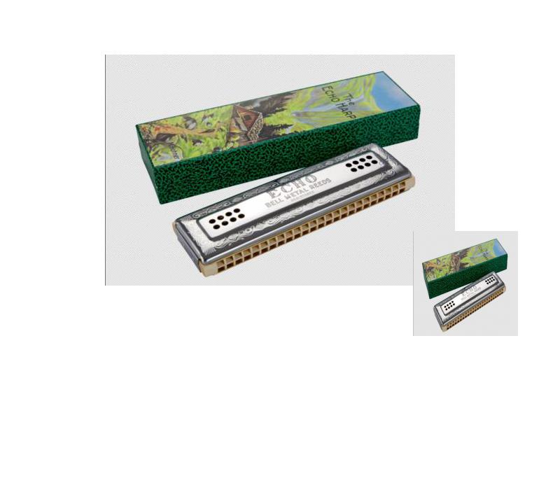 Hohner Echo Harp 2x48 Harmonica - Key of C/G -NEW