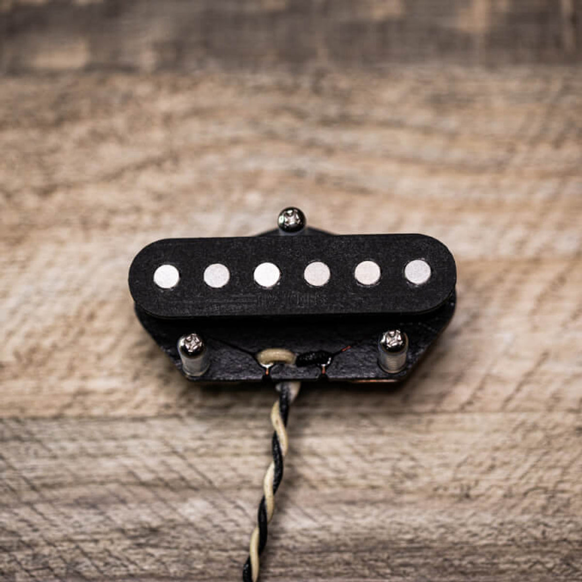 Starwood Bridge Tele Single Coil Pickup Raw Black TV Jones