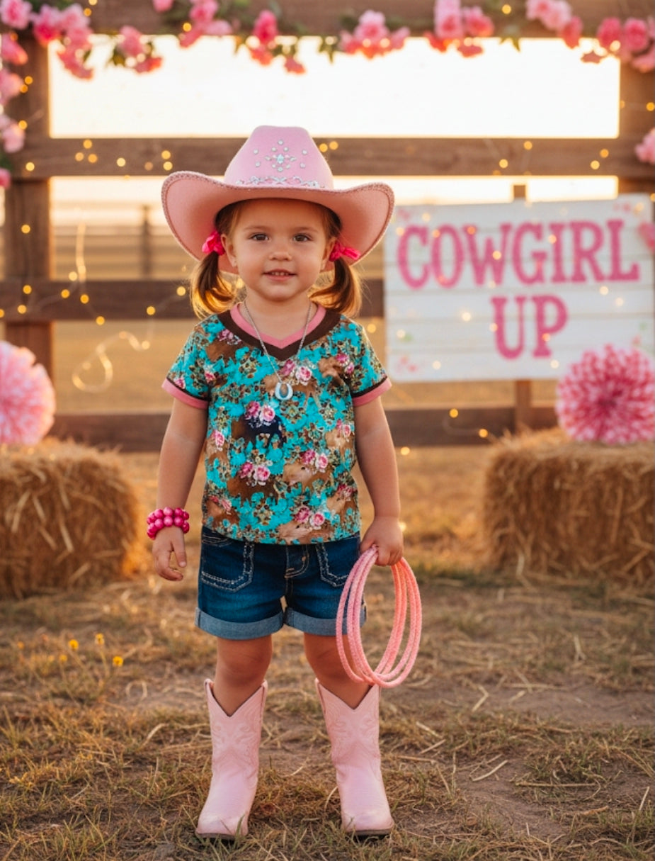 Wildflowers & Buffalos Outdoor Inspired Design Shirt Country Chic Baby Co