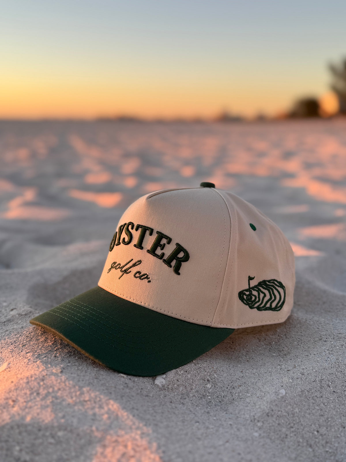 Oyster Golf Co. Two Tone Raised Embroidered 5 Panel Hat