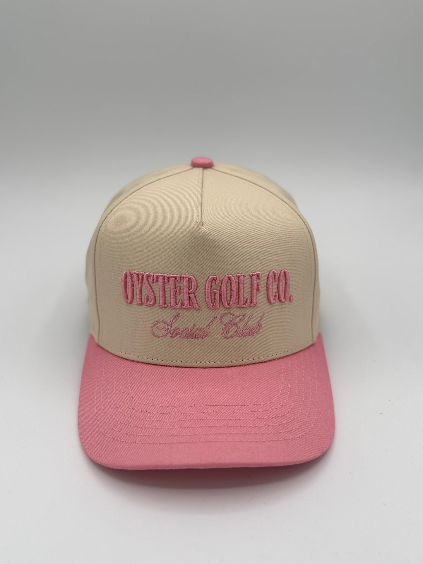 OGC social club sand and pink 5 panel hat Oyster Brands