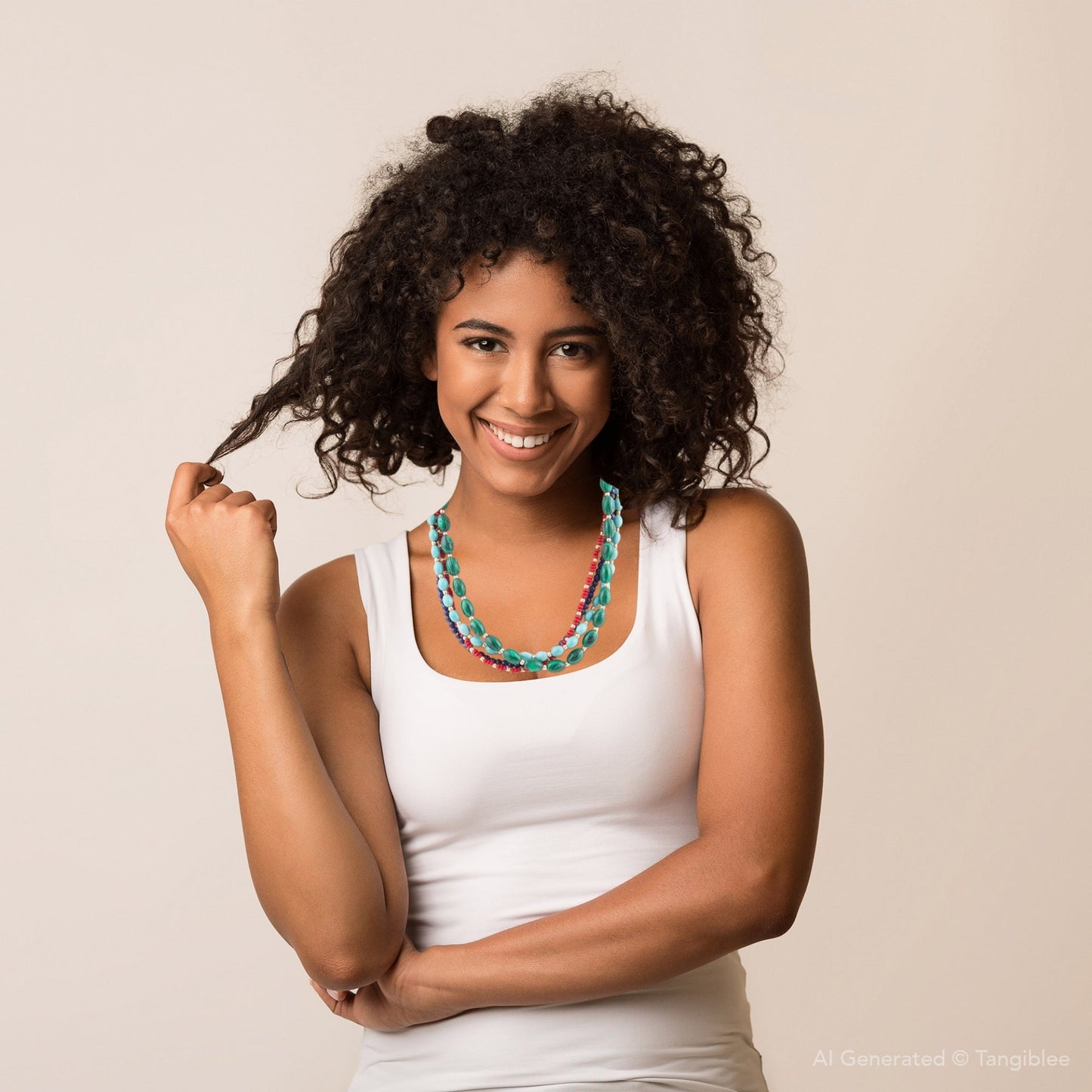 Scarsdale Multi Stone Colorful Statement Necklace