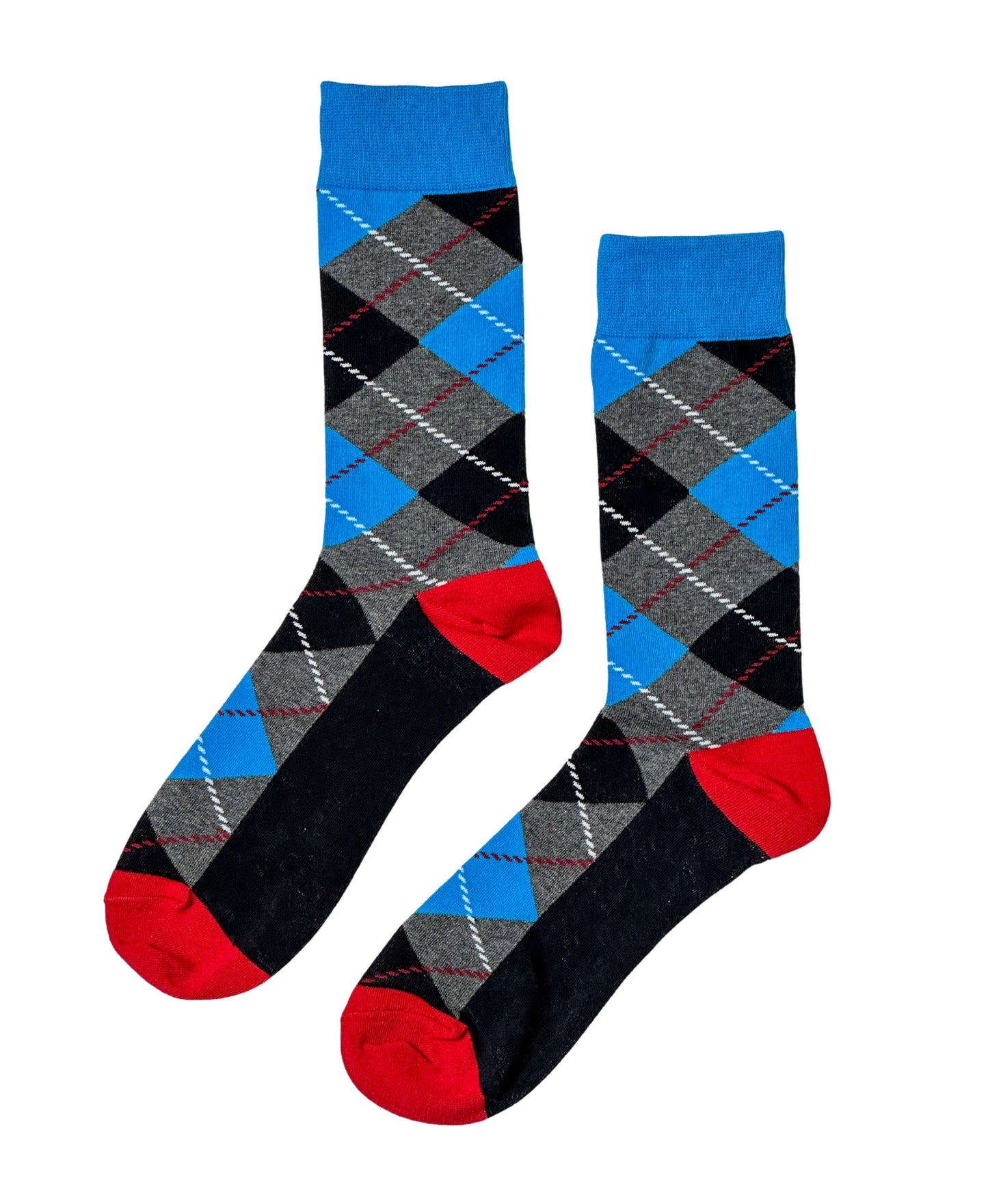 Slate Fusion Argyle Classic Bold Socks ModSoles