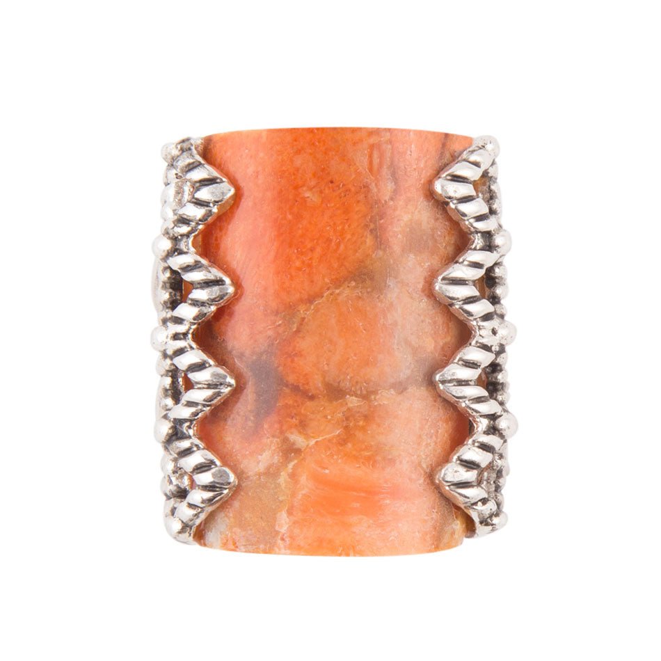Sluice Orange Coral Ring