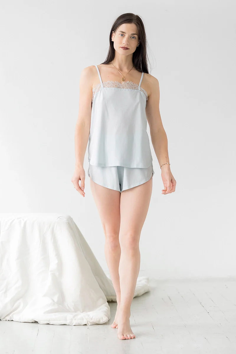 Brushed Pima Cotton Soft Sofia Shorties Set Salua Lingerie