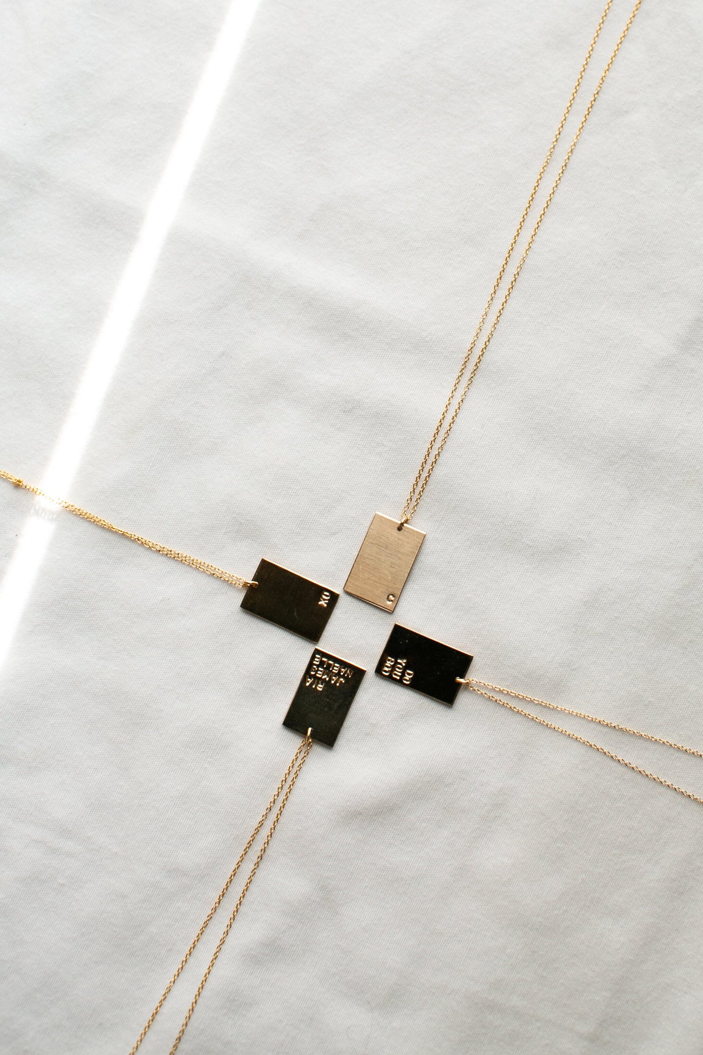 Goldie 14k Gold Filled 'MAMA' Rectangle Necklace