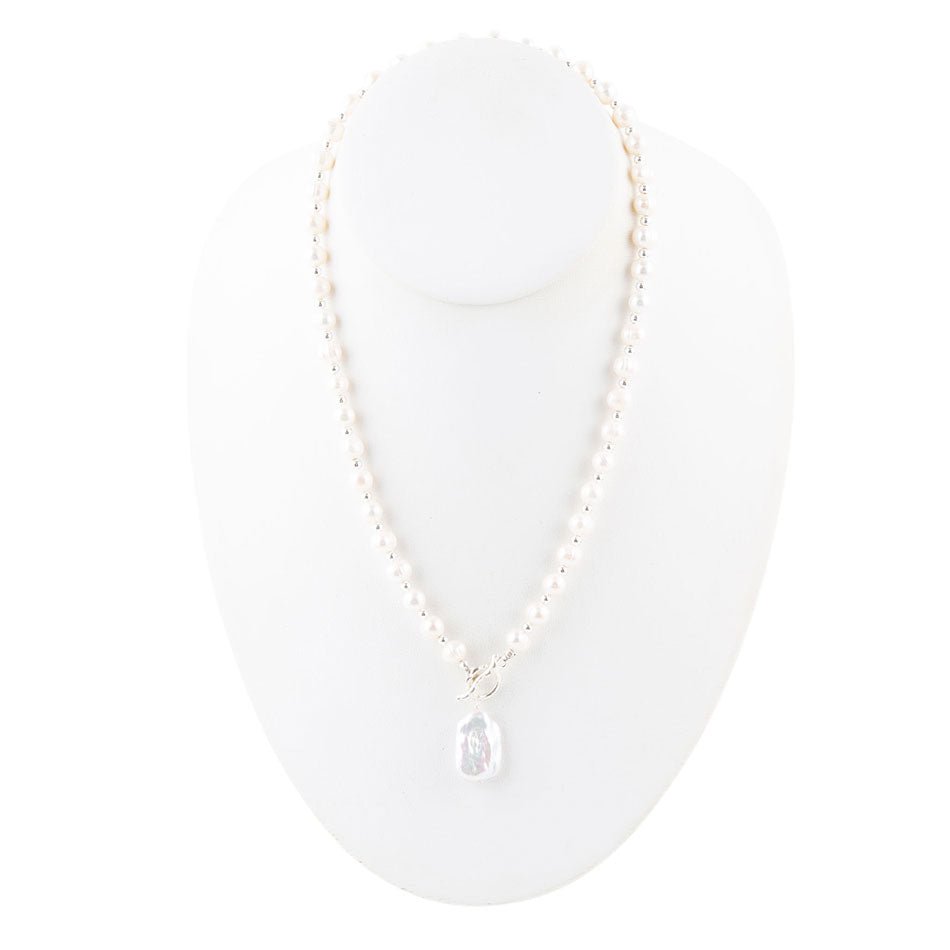 Sunday Best Pearl Toggle Necklace