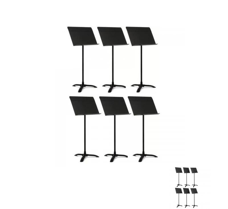 Manhasset Adjustable Music Stand 6-pack Symphony Model 48 Black
