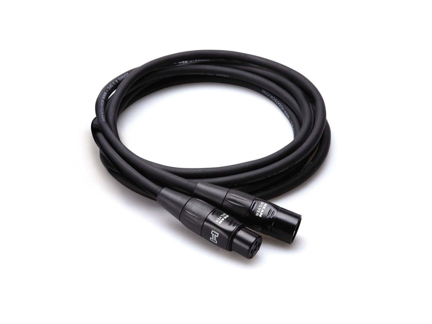 10 Pack Hosa Pro Microphone Cable, Neutrik REAN Connectors REAN XLR3F to XLR3M, HMIC-015 (15 Feet)