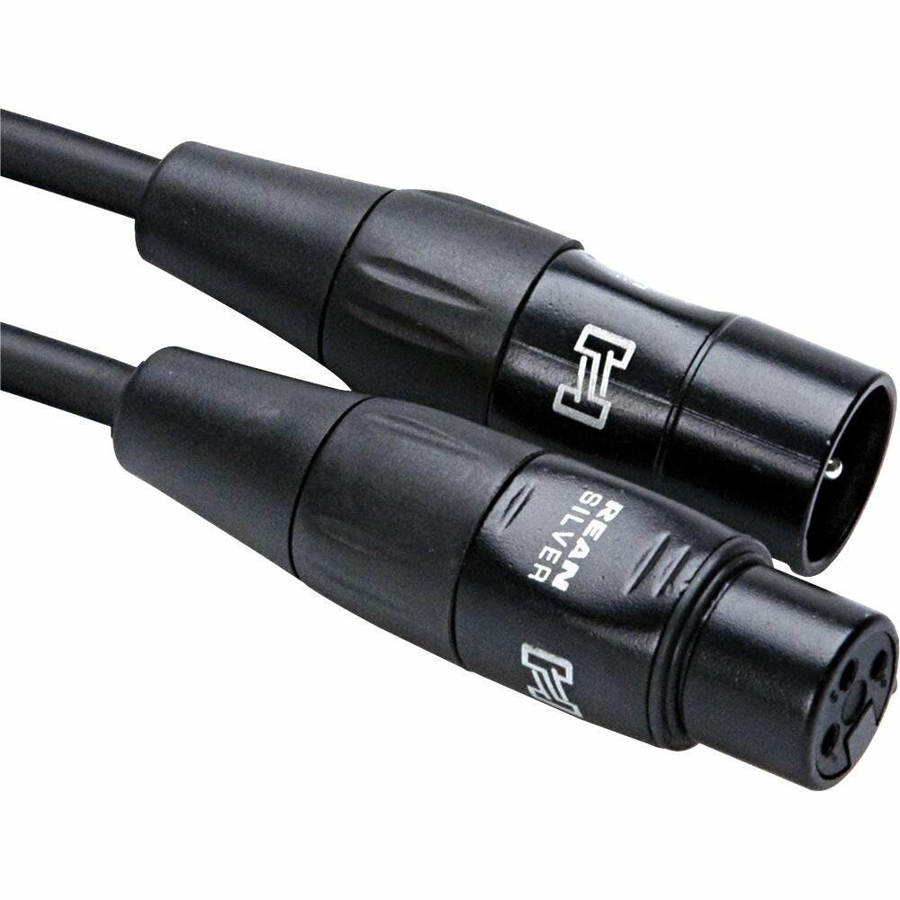 Hosa Pro 10 Feet Microphone Cable with Neutrik REAN Connectors 4 Pack