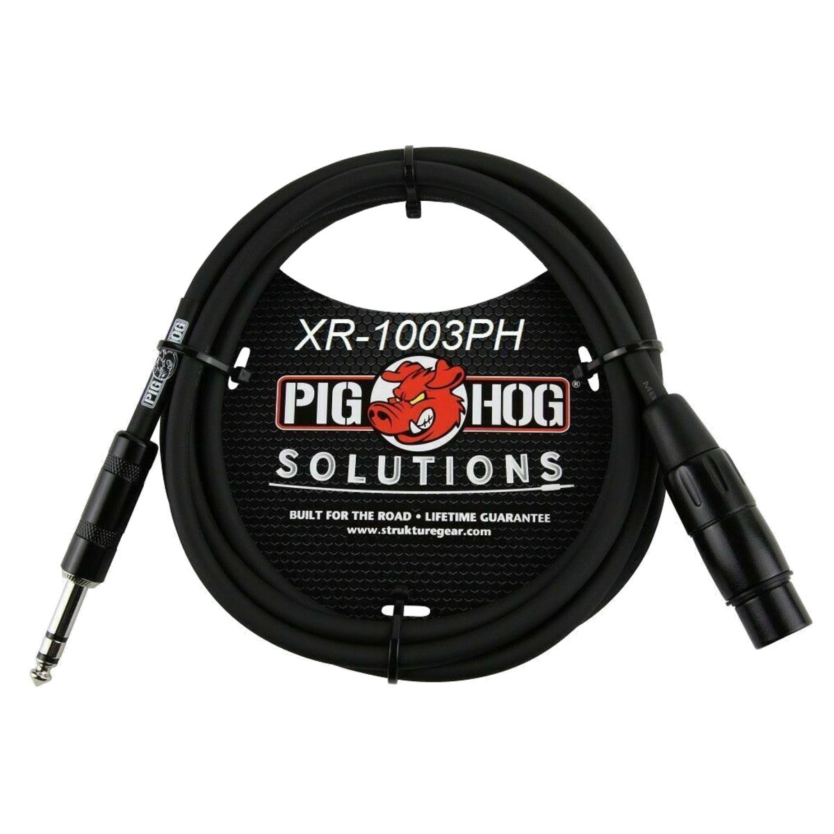 Pig Hog PX-TMXF3 TRS(M)-XLR(F) Balanced Cable 3Ft 2 Pack