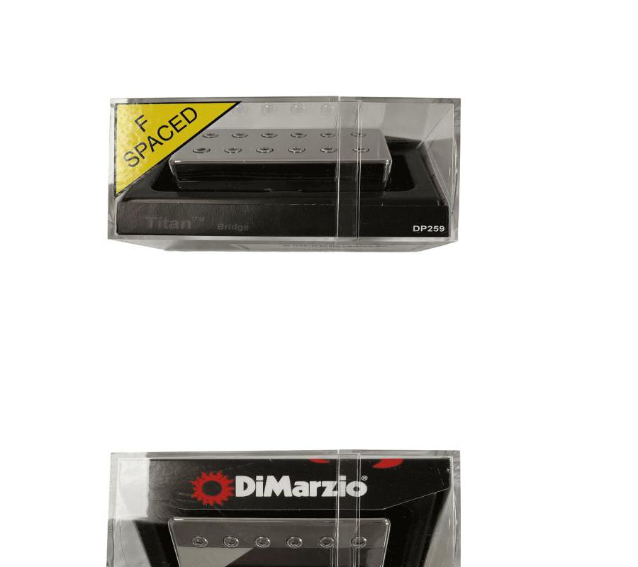 Titan F-spaced Bridge Humbucker Pickup with Nickel Cover DiMarzio DP259