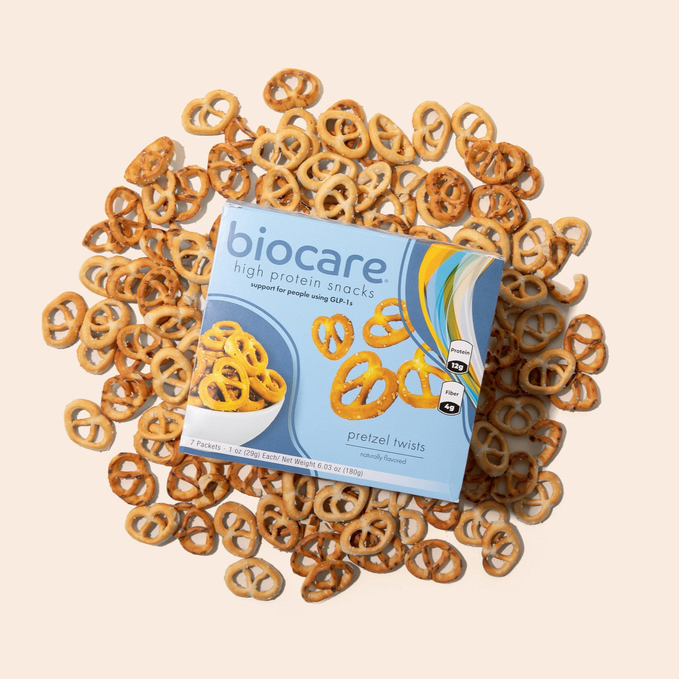 High Protein 12g Protein Pretzel Twists Biocare
