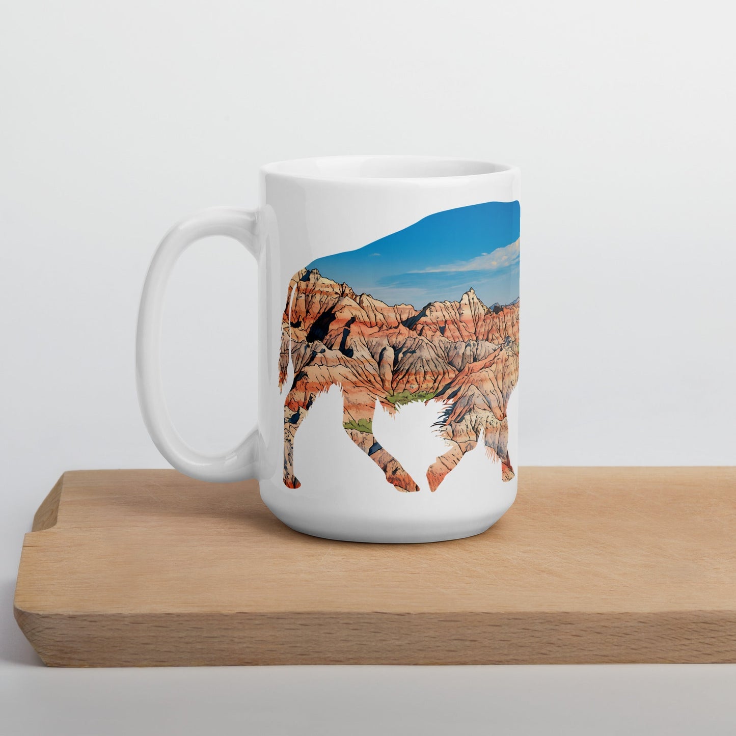 Badlands National Park Bison Mug 11oz, 15oz, 20oz