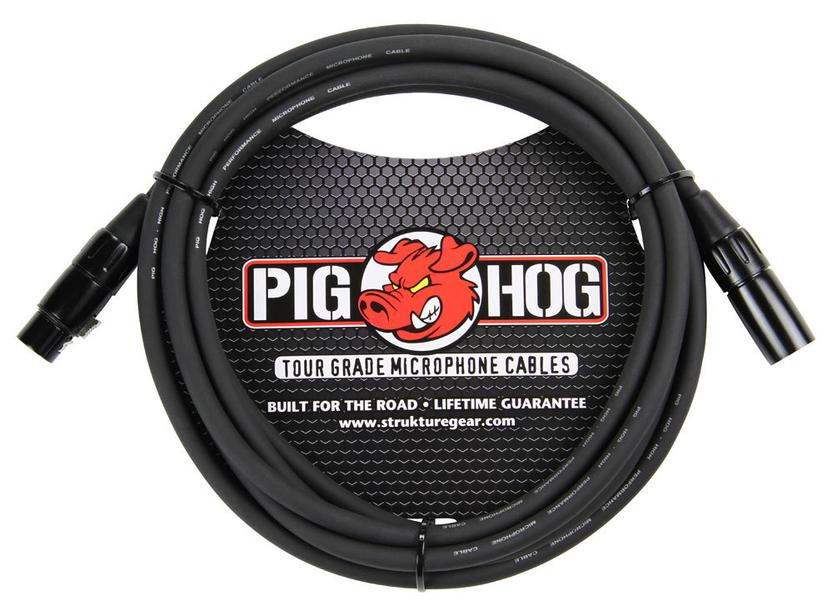 8mm 15FT Microphone Cable XLR PIG Hog PHM15
