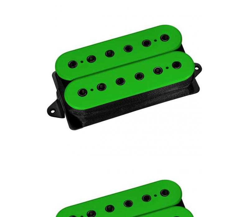 DiMarzio DP215 Evo 2 Humbucker Bridge Pickup F-spaced, Green with Black poles-NEW