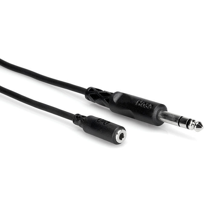 HOSA 1/8' TRS Female To 1/4' TRS Headphone Extension Cable Stereo MHE-310