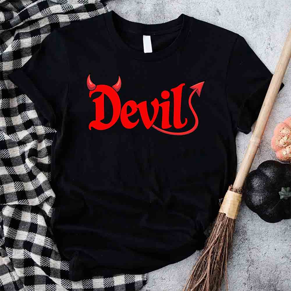 I Put the D in Devil Funny Matching Halloween T-Shirts For Couples
