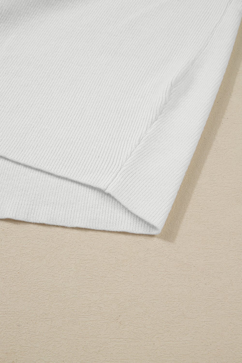 Green Color Block Ribbed Knit Baggy Sweater