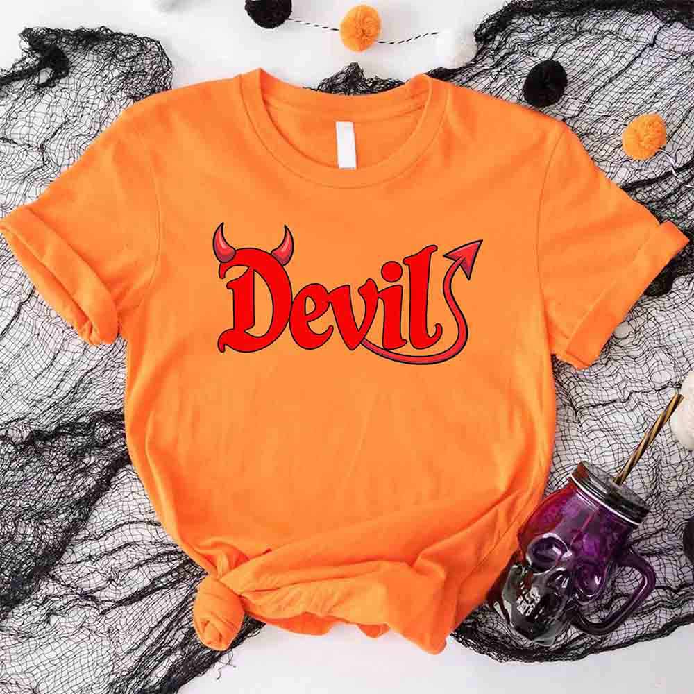 I Put the D in Devil Funny Matching Halloween T-Shirts For Couples
