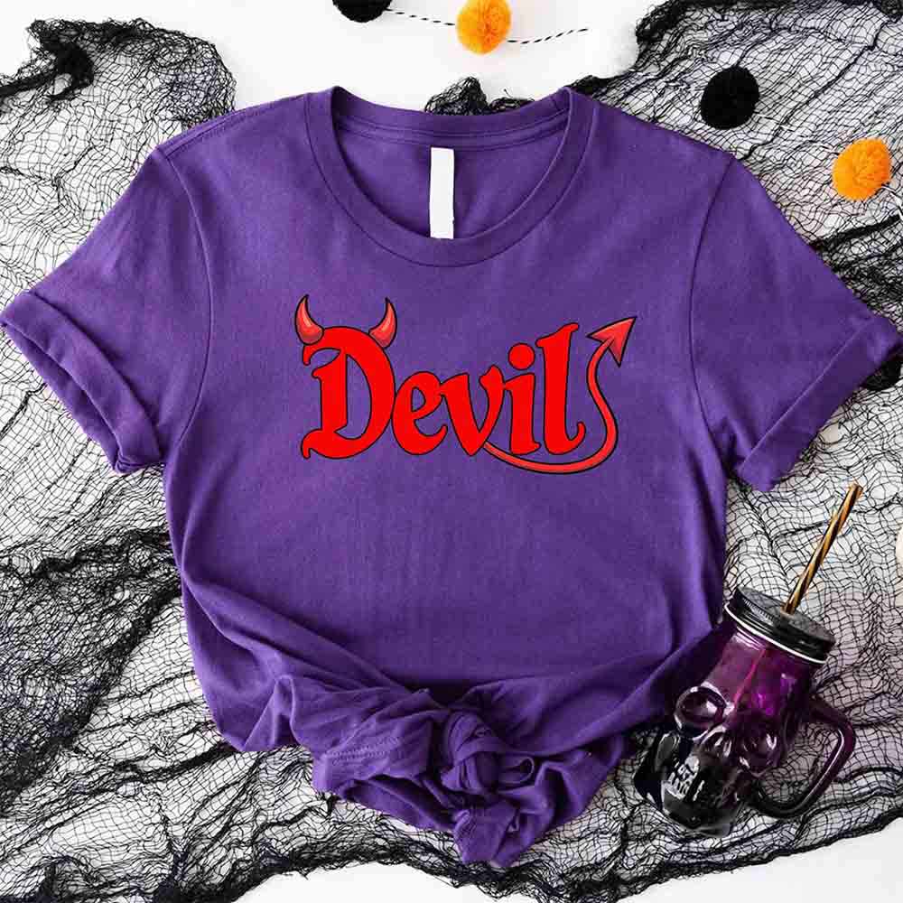 I Put the D in Devil Funny Matching Halloween T-Shirts For Couples