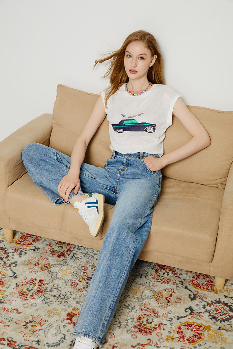 80'S Utility Loose High-Rise Full Length Jeans Hey Joanie