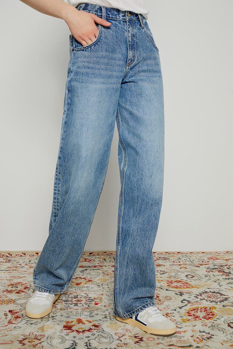 80'S Utility Loose High-Rise Full Length Jeans Hey Joanie