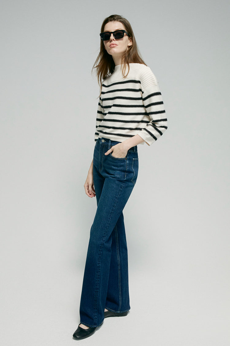 High Rise Bootcut Jeans Barbara HJ004