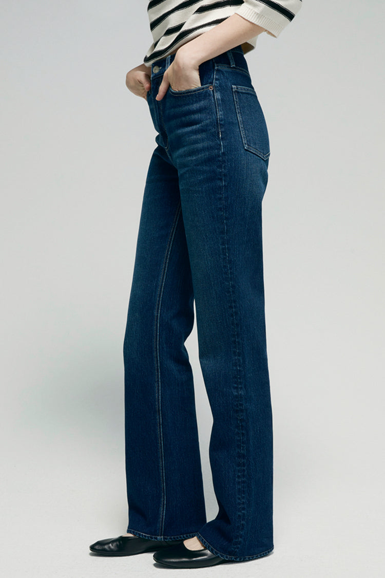 Barbara High Rise Bootcut Jeans Stretch Denim HJ004