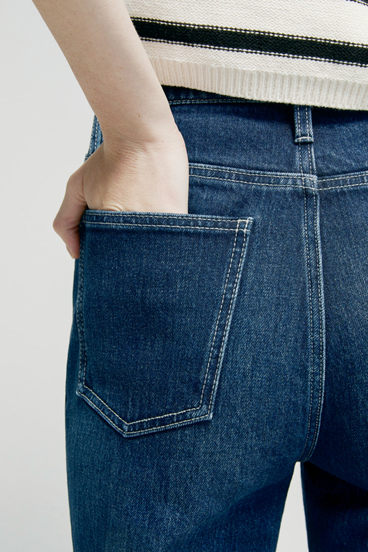 High Rise Bootcut Jeans Barbara HJ004