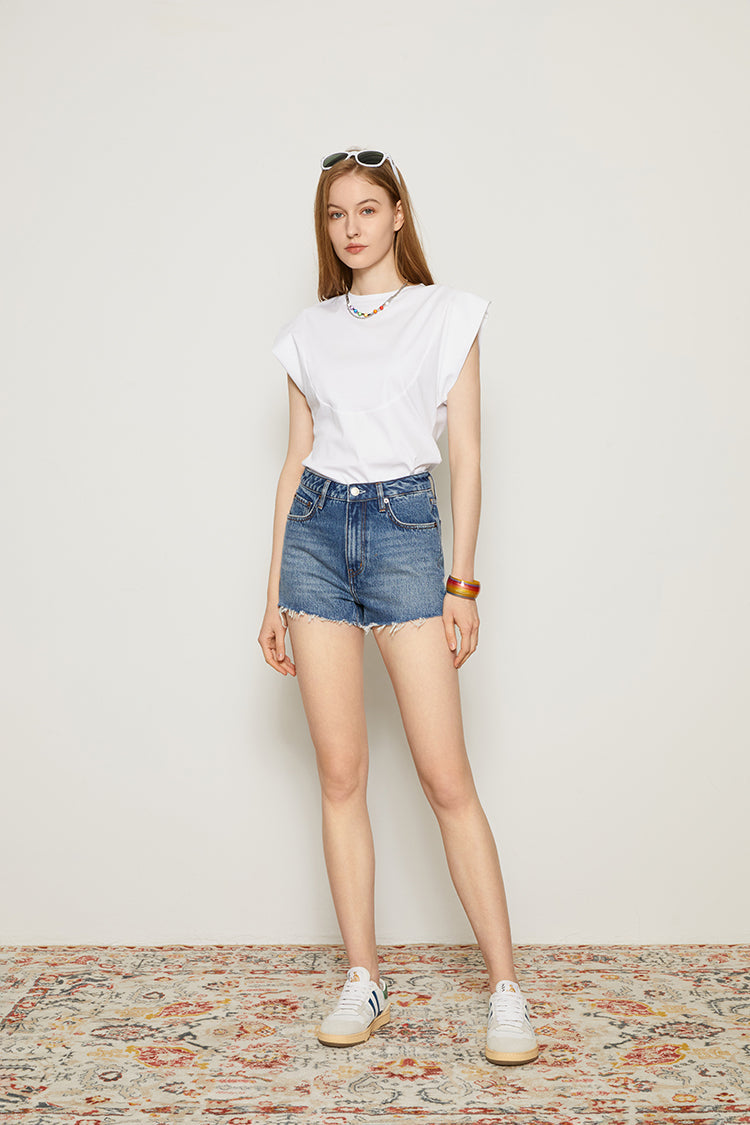 Vintage High-Rise Cut Off Shorts Joanie HJ115