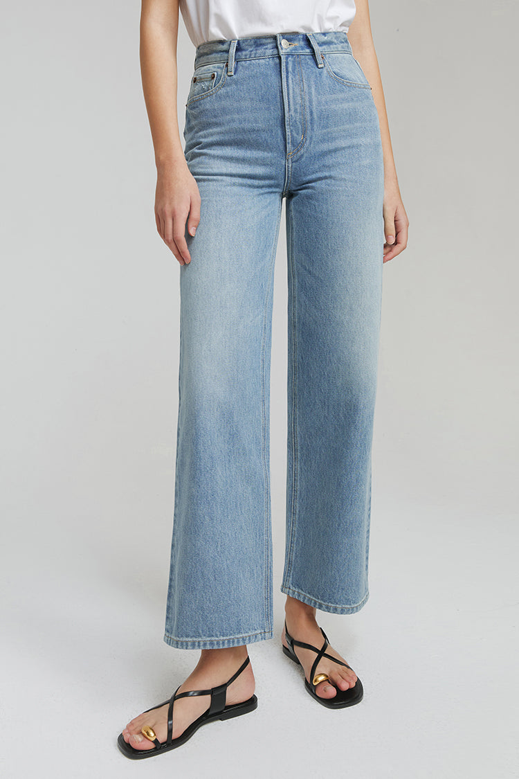 Wide Crop High-rise Jeans The Cityer Denim HJ009