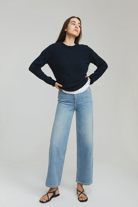 Wide Crop High-rise Jeans The Cityer Denim HJ009