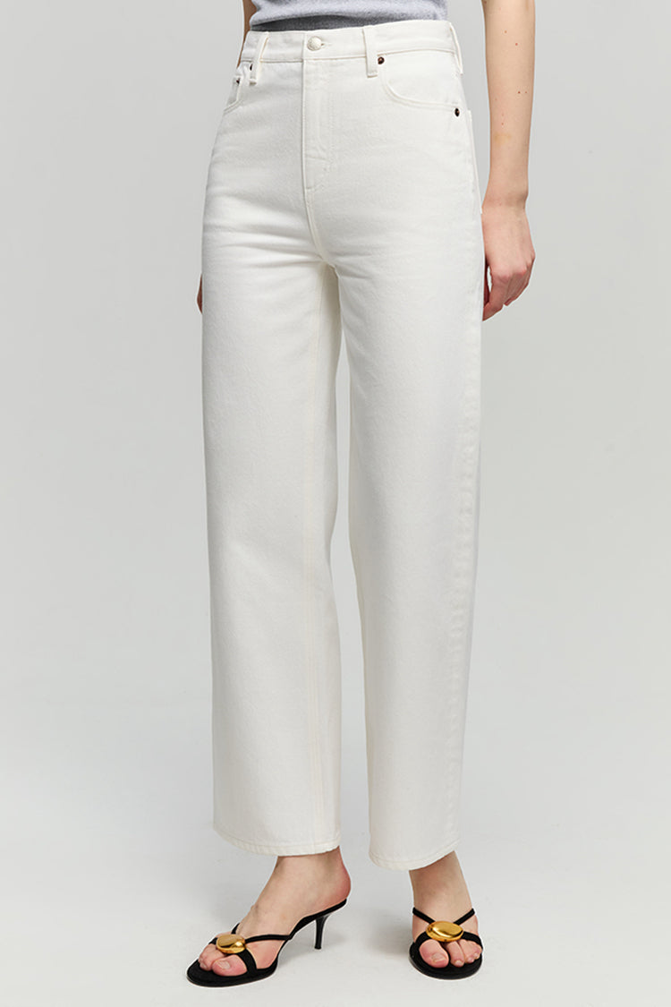 Wide High-Rise Crop Jeans Lightweight Denim The Cityer
