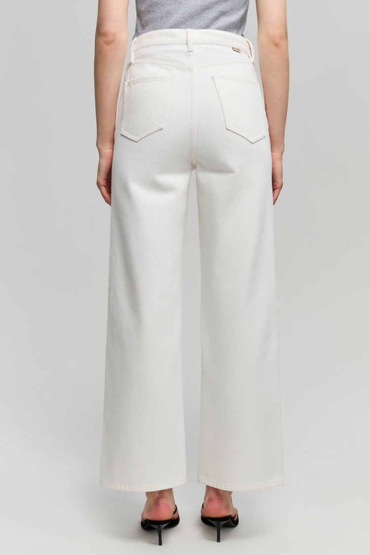 Wide High-Rise Crop Jeans Lightweight Denim The Cityer
