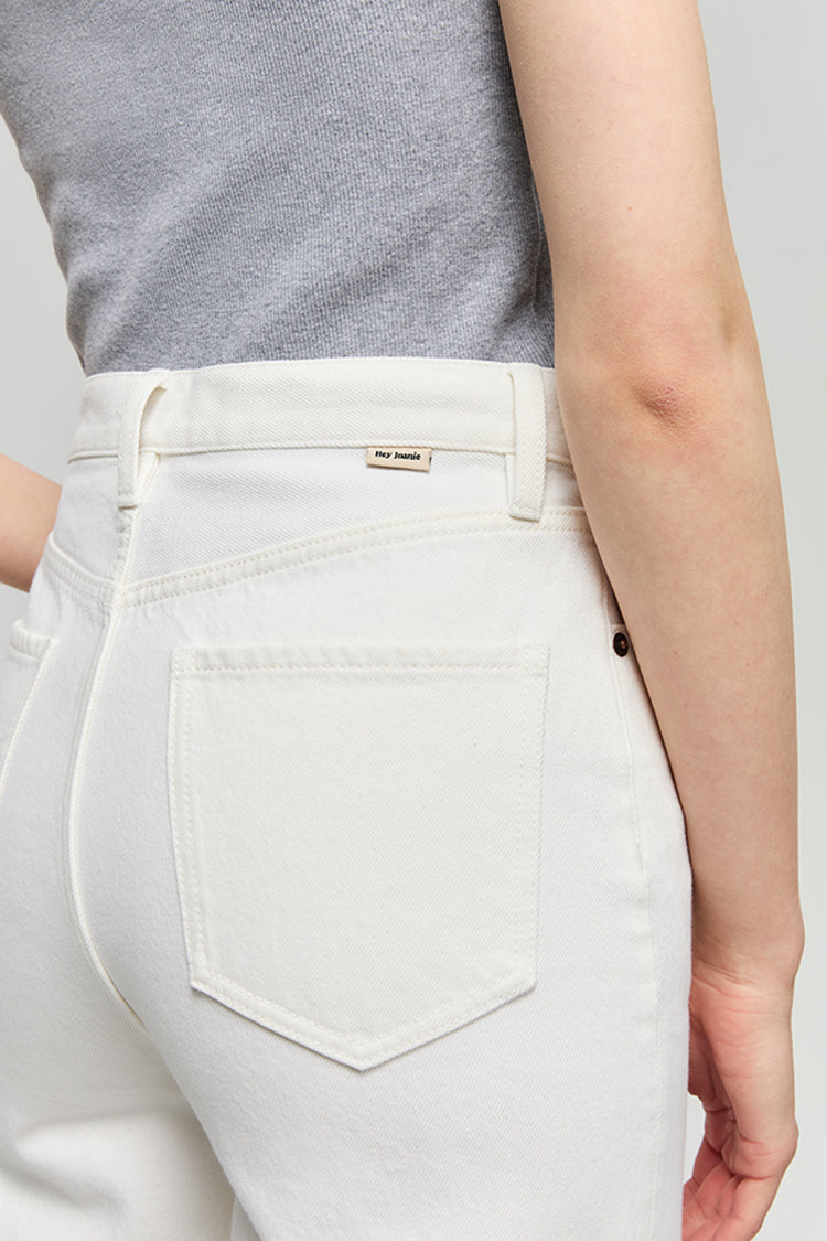 Wide High-Rise Crop Jeans Lightweight Denim The Cityer