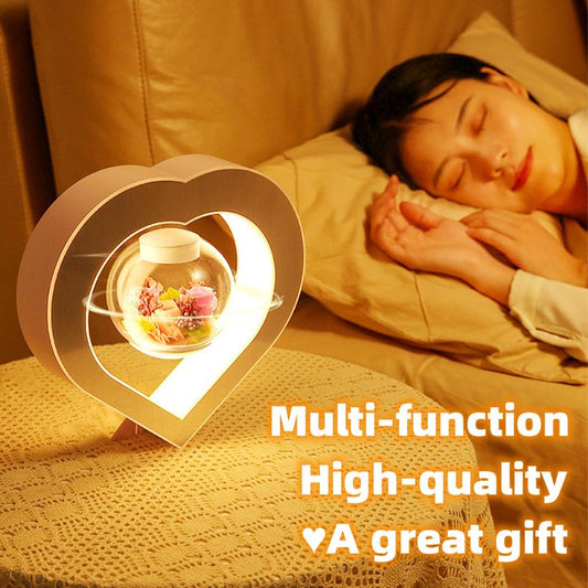 Valentines Day Gift Heart Floating LED Night Light Magnetic Levitation Desk Lamp