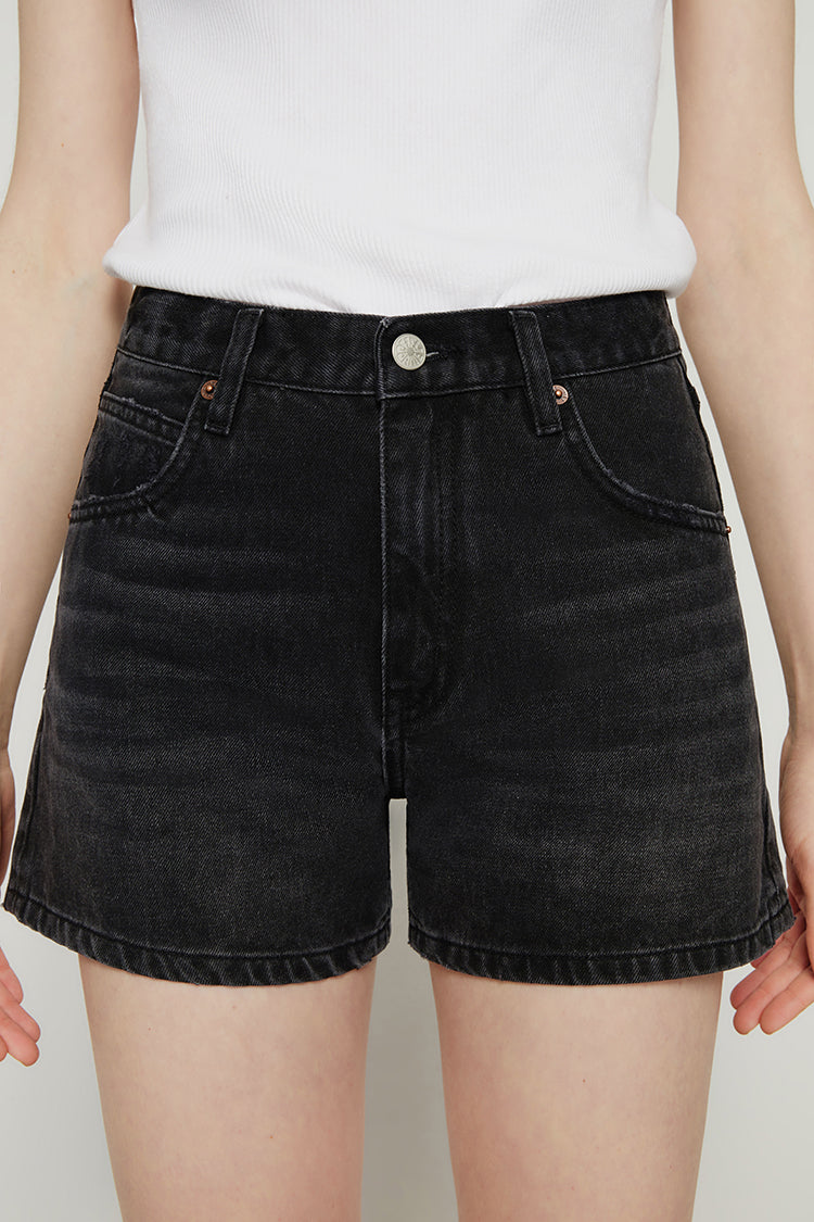Vintage High Rise Denim Shorts BOYISH HJ143